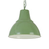 Compton Chalk Green Industrial Bell Pendant Light - SE Home