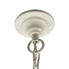 Compton Clay White Industrial Bell Pendant Light - SE Home