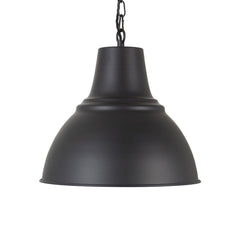 Compton Matt Black Industrial Bell Pendant Light - SE Home