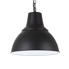 Compton Matt Black Industrial Bell Pendant Light - SE Home