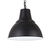 Compton Matt Black Industrial Bell Pendant Light - SE Home
