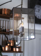 Langdon Lantern Pendant Small Matt Black - SE Home