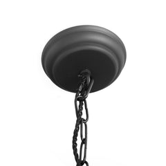 Langdon Lantern Pendant Small Matt Black - SE Home