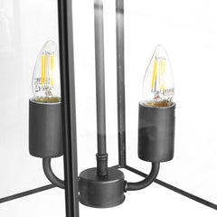 Langdon Lantern Pendant Small Matt Black - SE Home