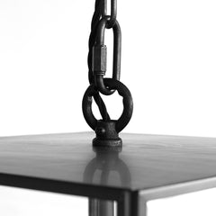 Langdon Lantern Pendant Small Matt Black - SE Home
