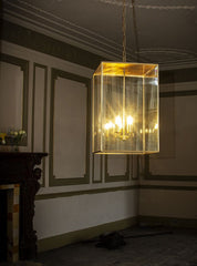 Langdon Lantern Pendant Large Brass - SE Home