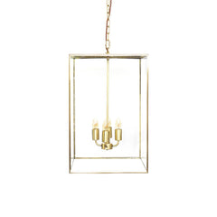 Langdon Lantern Pendant Large Brass - SE Home