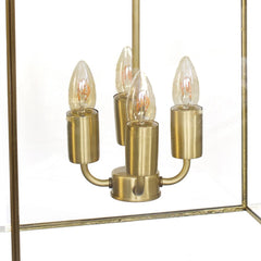 Langdon Lantern Pendant Large Brass - SE Home