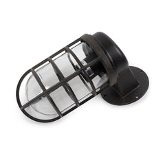 Broadwick Coffee Black Finish Indoor Nautical Bulkhead Wall Light - SE Home