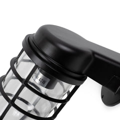 Broadwick Matt Black IP44 Rated Nautical Bathroom Bulkhead Wall Light - SE Home
