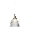 D'Arblay Nickel Scalloped Prismatic Glass Dome French Style Stairwell Pendant Light - SE Home