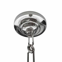 Frith Nickel Opaque Schoolhouse Stairwell Pendant Light - SE Home