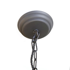 Langdon Lantern Pendant Light Large Blackened Brass - SE Home