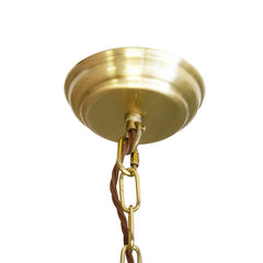 Langdon Lantern Pendant Light Medium Brass - SE Home