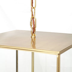 Langdon Lantern Pendant Light Medium Brass - SE Home