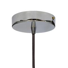 Duck Egg Blue Small Trinity Metal Painted Pendant Light - Nickel Lamp Holder & Ceiling Rose - SE Home