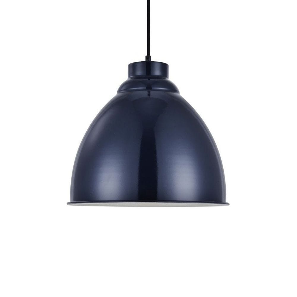 Oxford Vintage Pendant Light Squid Ink Navy Blue - No Chain - SE Home