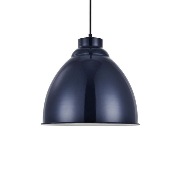 Oxford Vintage Pendant Light Squid Ink Navy Blue - No Chain - SE Home