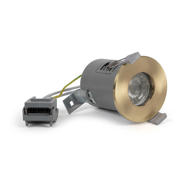 Brushed Brass GU10 Fire Rated IP65 Downlight - SE Home