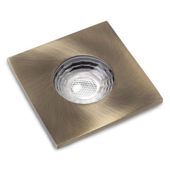 Antique Brass GU10 Fire Rated IP65 Square Downlight - SE Home