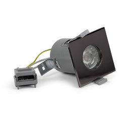 Black Nickel GU10 Fire Rated IP65 Square Downlight - SE Home