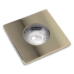 Polished Brass GU10 Fire Rated IP65 Square Downlight - SE Home