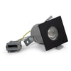 Matt Black GU10 Fire Rated IP65 Square Downlight - SE Home