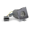 Polished Chrome GU10 Fire Rated IP65 Square Downlight - SE Home