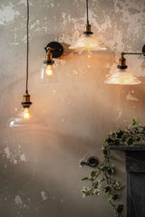 Romilly Step Clear Glass Breakfast Bar Pendant Light - SE Home