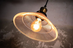 Romilly Tapered Etched Glass French Style Pendant Light - SE Home