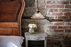 Romilly Tapered Etched Glass French Style Pendant Light - SE Home