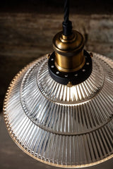 Romilly Tapered Etched Glass French Style Pendant Light - SE Home