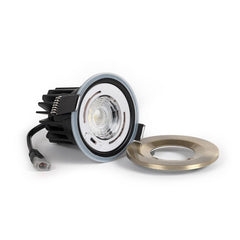 Antique Brass CCT Fire Rated LED Dimmable 10W IP65 Downlight - SE Home