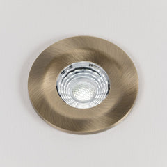 Antique Brass CCT Fire Rated LED Dimmable 10W IP65 Downlight - SE Home