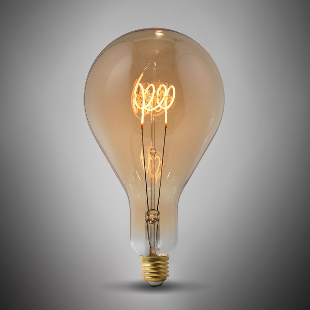 LARGE 4W E27 Vintage Edison PS42 ES LED Light Bulb 1800K T-Spiral Filament High CRI Dimmable - SE Home