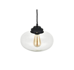 Goslett Clear Blown Glass Fish Bowl Pendant Light - SE Home