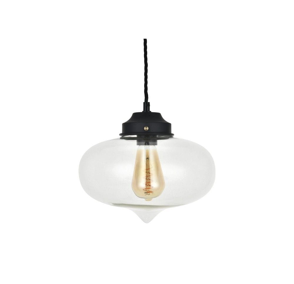 Goslett Clear Blown Glass Fish Bowl Pendant Light - SE Home