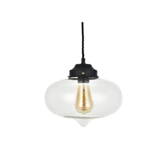 Goslett Clear Blown Glass Fish Bowl Pendant Light - SE Home