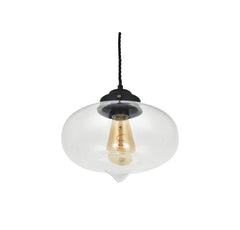 Goslett Clear Blown Glass Fish Bowl Pendant Light - SE Home