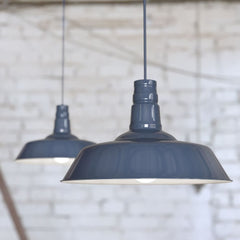 Leaden Grey Slate Industrial Breakfast Bar Pendant Light - Argyll - SE Home