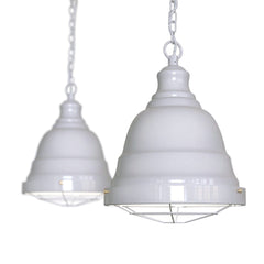 Ganton Vintage Cage Pendant Light Pale Grey - SE Home