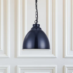 Oxford Vintage Pendant Light Squid Ink Navy Blue - SE Home