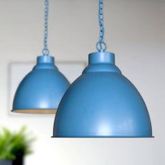 Oxford Vintage Pendant Light Aston Blue - SE Home