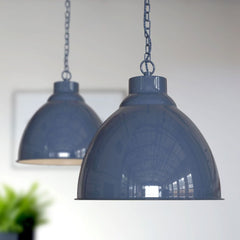 Oxford Vintage Pendant Light Leaden Grey Slate - SE Home