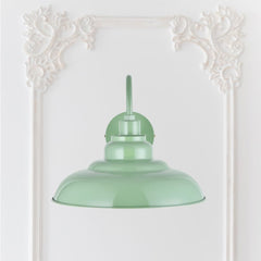 Portland Reclaimed Style Wall Light Chalk Mint Green - SE Home