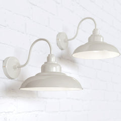 Portland Reclaimed Style Wall Light Clay White Cream - SE Home