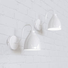 Oxford Vintage Wall Light Satin White - SE Home
