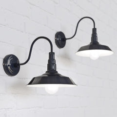 Argyll Industrial Wall Light Squid Ink Navy Blue - SE Home