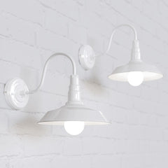 Argyll Industrial Wall Light Pure White - SE Home