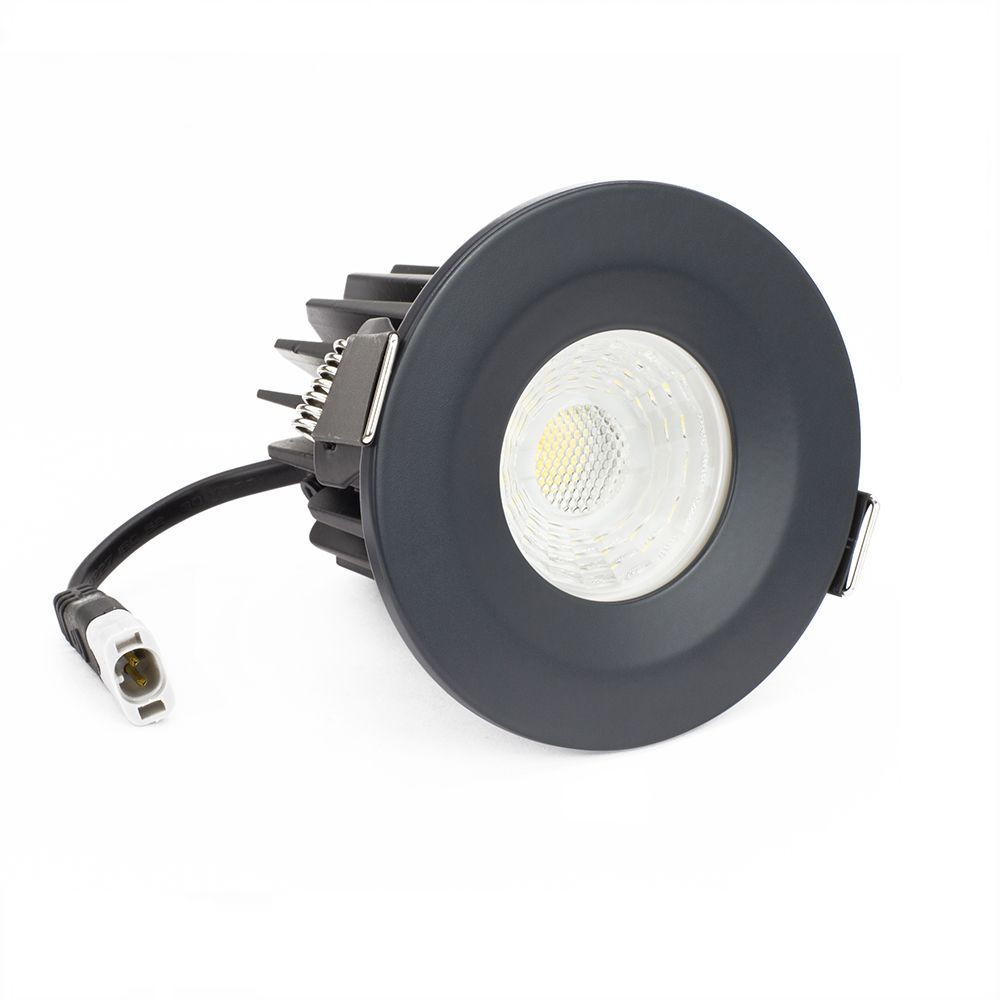 Anthracite CCT Fire Rated LED Dimmable 10W IP65 Downlight - SE Home